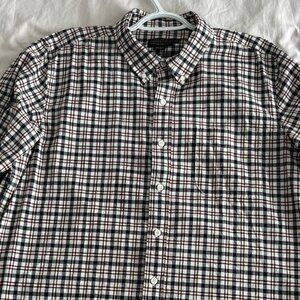 Mens Pendleton Wool Lightweight Red Black White Shirt Fitted XL